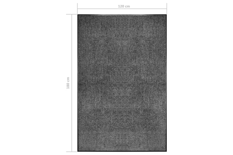 Vaskbar Dørmåtte 120X180 cm Antracitgrå - Antracit - Tekstiler - Tæpper - Hall måtte