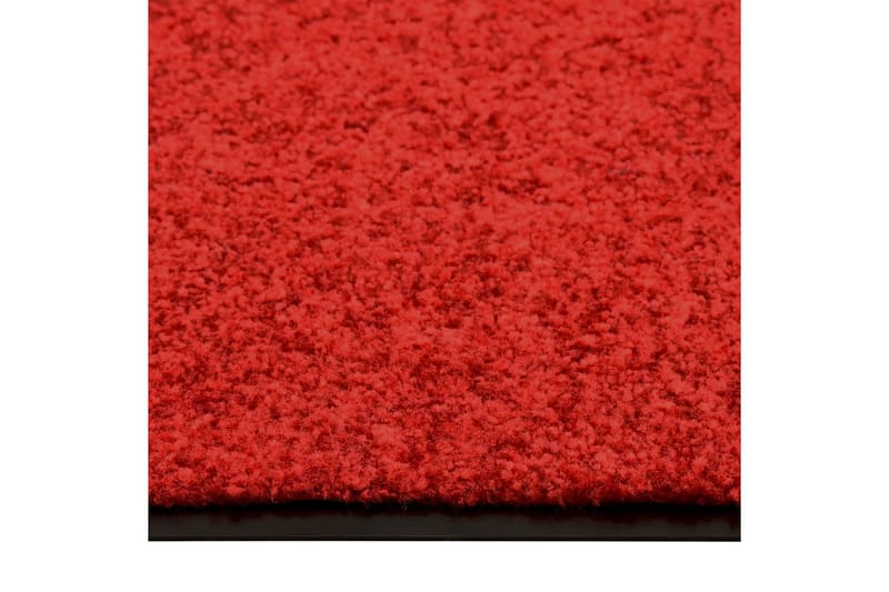 Vaskbar Dørmåtte 40X60 cm Rød - Rød - Tekstiler - Tæpper - Hall måtte