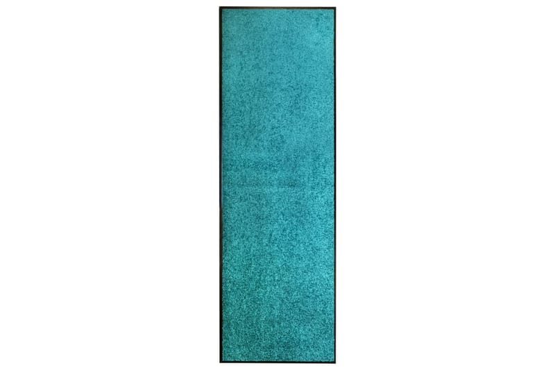 Vaskbar Dørmåtte 60X180 cm Cyanblå - Blå - Hall måtte