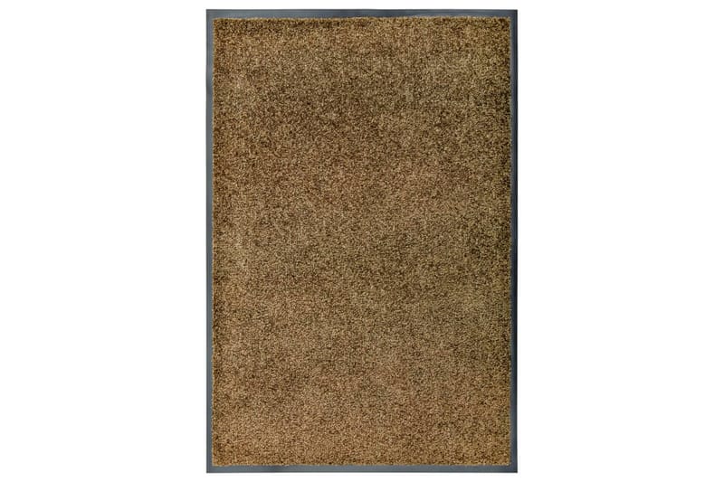 Vaskbar Dørmåtte 60X90 cm Brun - Brun - Hall måtte