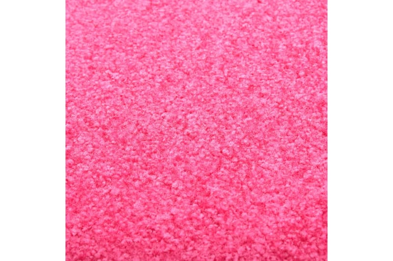 Vaskbar Dørmåtte 90X120 cm Pink - Lyserød - Tekstiler - Tæpper - Hall måtte