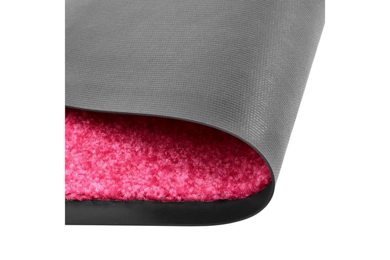Vaskbar Dørmåtte 90X120 cm Pink - Lyserød - Tekstiler - Tæpper - Hall måtte