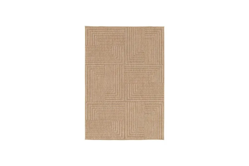 Hillerstorp Belle udendørstæppe 240x340 cm beigebrun, Beigebrun