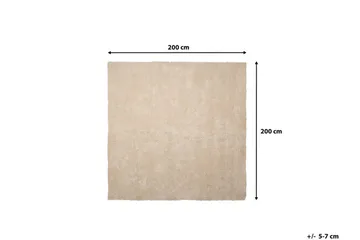 Hummerbeck tæppe 200x200 cm - Beige - Tekstiler - Tæpper - Moderne tæppe - Ryatæpper