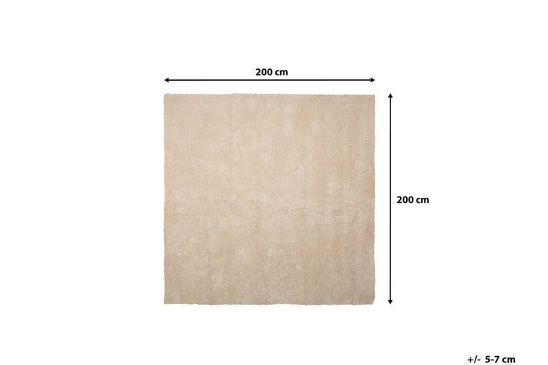 Hummerbeck tæppe 200x200 cm - Beige - Tekstiler - Tæpper - Moderne tæppe - Ryatæpper