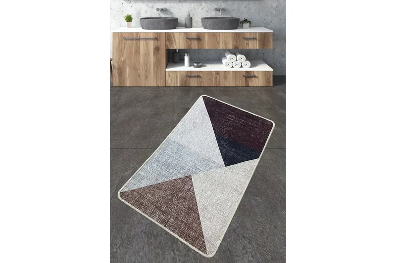 Jangu Badeværelsestæppe 70x120 cm Rektangulært, Beige