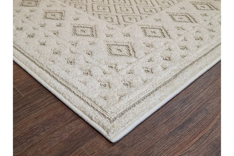 Jaslin Fladvævet tæppe 160x230 cm Rektangulær - Creme - Tekstiler - Tæpper - Fladvævet tæppe