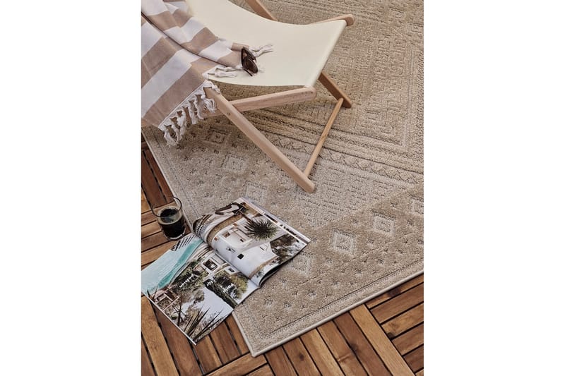Jaslin Fladvævet tæppe 240x340 cm Rektangulær - Beige - Tekstiler - Tæpper - Fladvævet tæppe