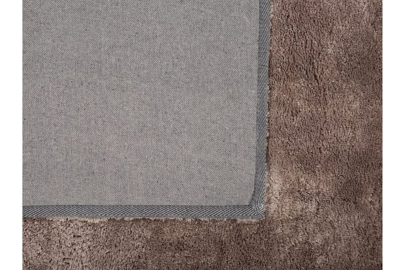 Lyme tæppe Long Lugg 200x200 cm - Brun - Tekstiler - Tæpper