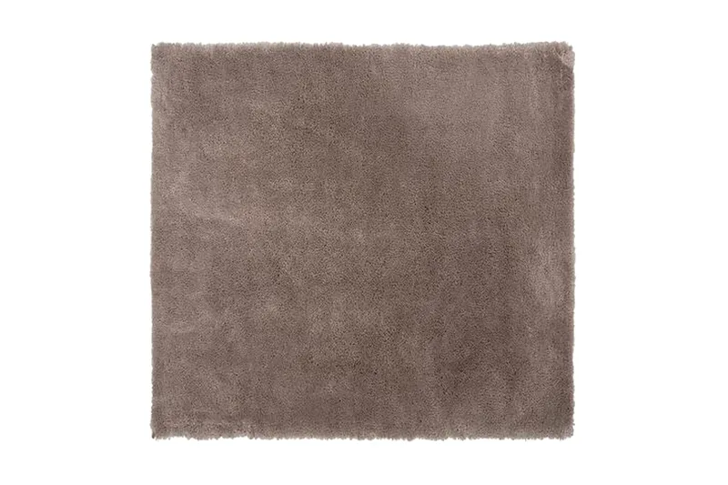 Lyme tæppe Long Lugg 200x200 cm, Brun