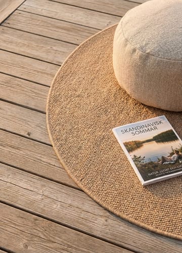 Maskinvævet tæppe Capri Plain Rund 200 cm - Jute - Tekstiler - Tæpper - Store tæpper