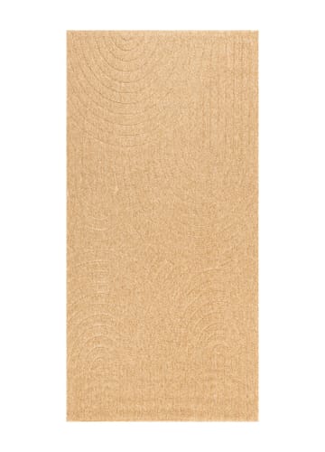 Maskinvævet tæppe KM Home Capri Zen 80x250 cm Jute - jute - Tekstiler - Tæpper - Udendørs tæpper