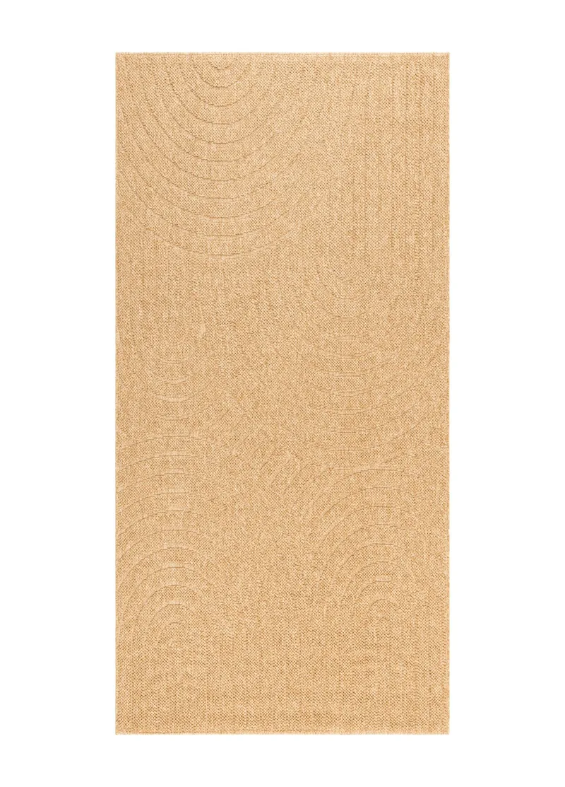 Maskinvævet tæppe KM Home Capri Zen 80x250 cm Jute, jute