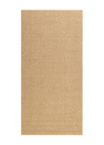 Maskinvævet tæppe KM Home Capri Plain 80x250 cm Jute - jute - Tekstiler - Tæpper - Udendørs tæpper