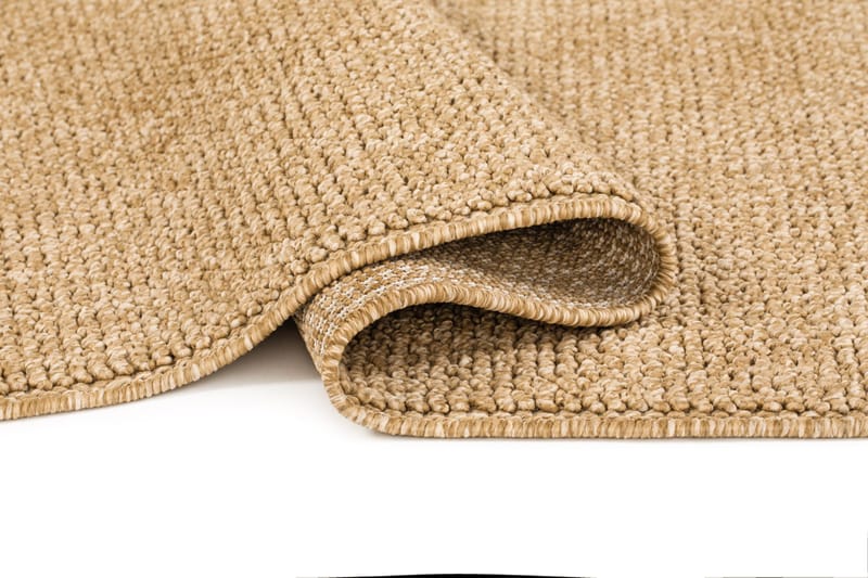 Maskinvævet tæppe KM Home Capri Plain 80x250 cm Jute - jute - Tekstiler - Tæpper - Udendørs tæpper