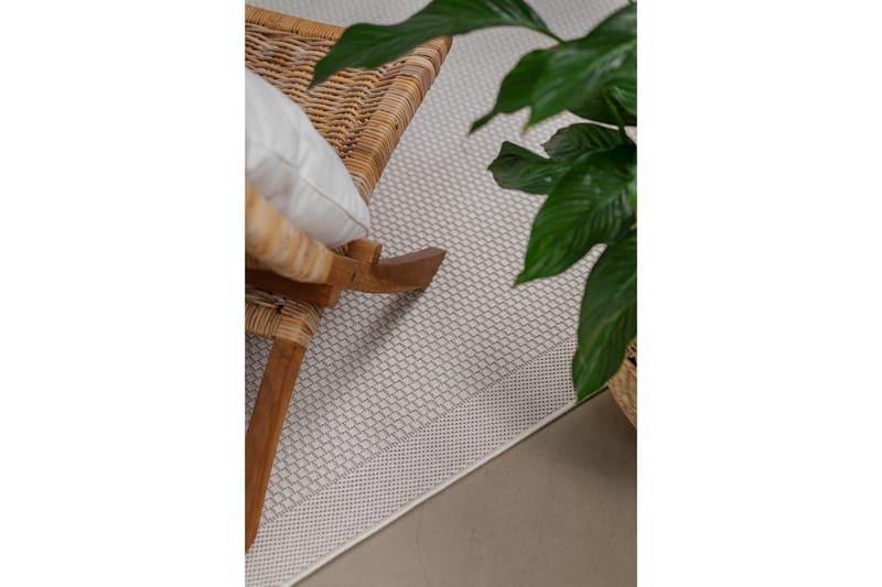 Miami Fladvævet Tæppe 160x230 cm - Hvid - Tekstiler - Tæpper - Store tæpper