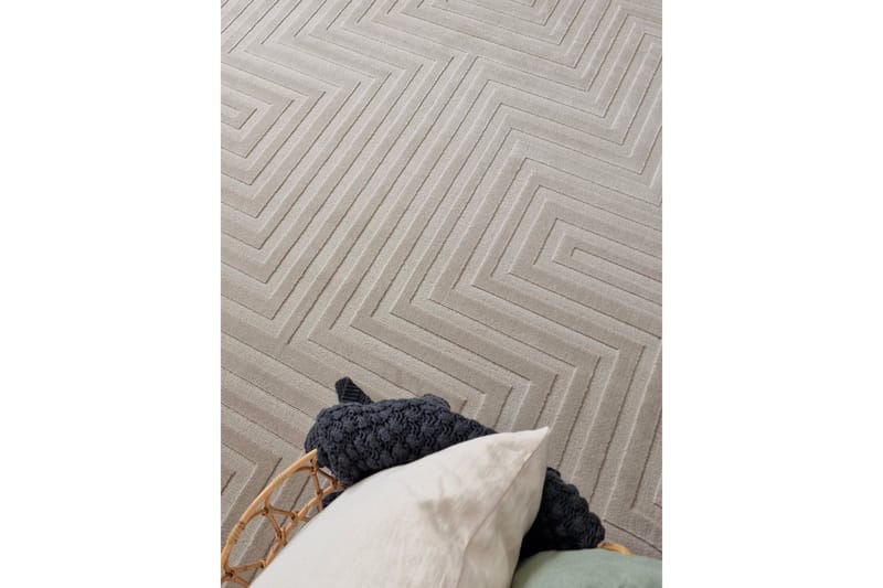 Ritz Wilton Tæppe 80x150 cm Rektangulært - Hør - Tekstiler - Tæpper - Moderne tæppe - Mønstrede tæpper