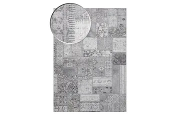 Patchwork Wilton Tæppe 240x330 cm Rektangulært - Sølv - Tekstiler - Tæpper - Moderne tæppe - Mønstrede tæpper