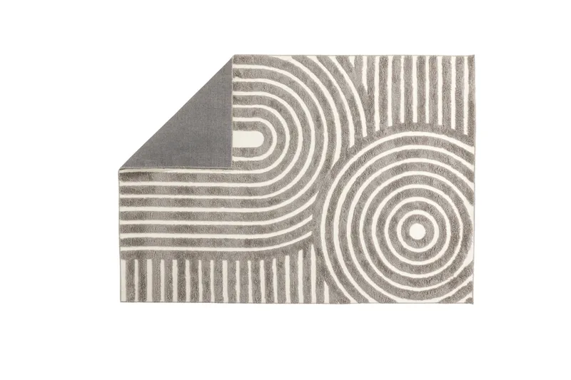 Nikita Ryetæppe 200x290 cm - Grå - Tekstiler - Tæpper - Moderne tæppe - Ryatæpper