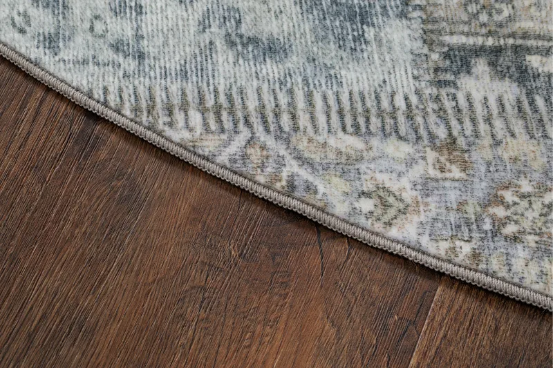 Tarfaya Friezetæppe Rundt 240 cm - Natur - Tekstiler - Tæpper - Moderne tæppe - Mønstrede tæpper