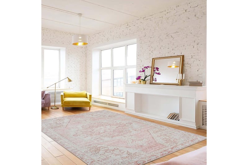 Nilam Bomuldstæppe 160x230 cm Rektangulær - Creme - Tekstiler - Tæpper - Moderne tæppe - Bomuldstæpper