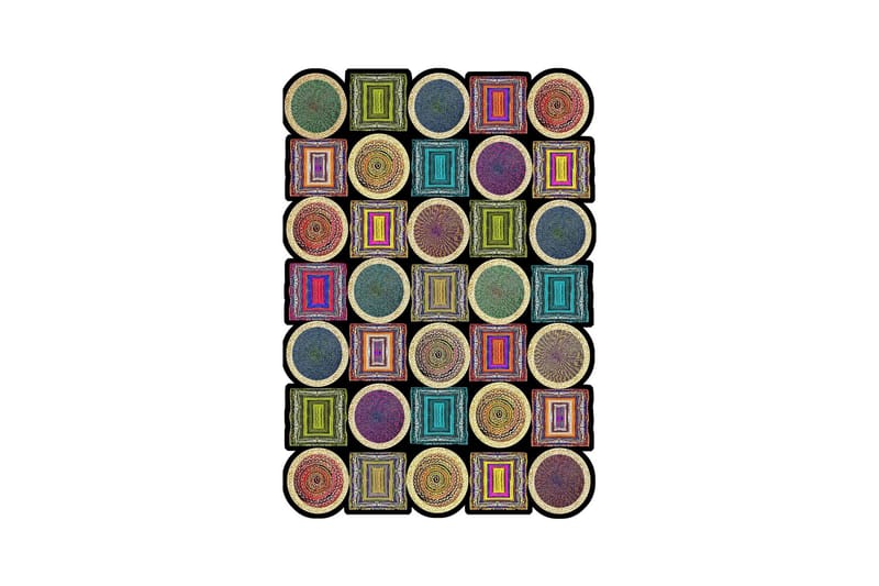 Nonoka Wilton-tæppe 60x100 cm Rektangulært - Flerfarvet - Tekstiler - Tæpper - Moderne tæppe - Wiltontæpper