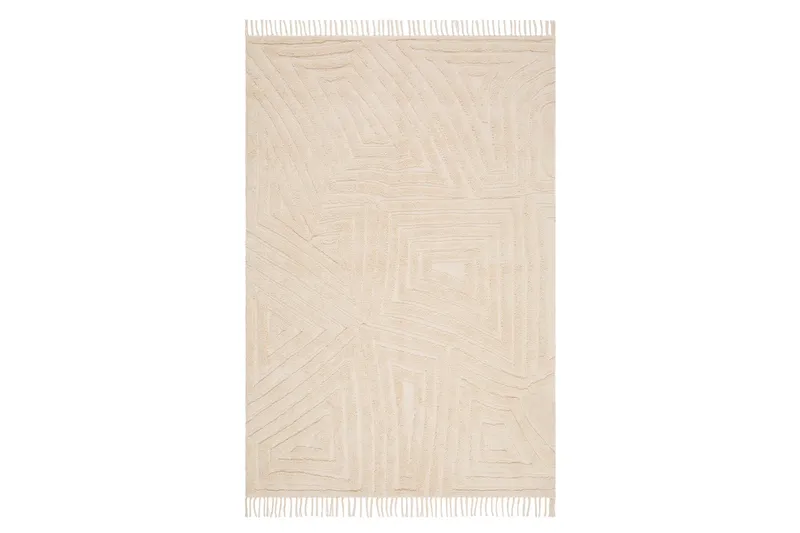 Marokko Bomuldstæppe 160x230 cm, Creme