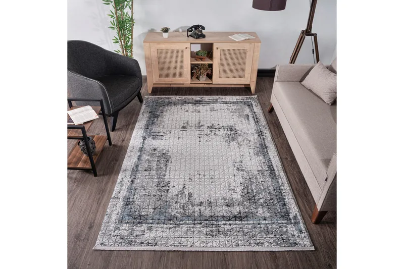 Acelya Wilton-tæppe 160x230 cm Rektangulær - Mørkeblå - Tekstiler - Tæpper - Moderne tæppe - Mønstrede tæpper