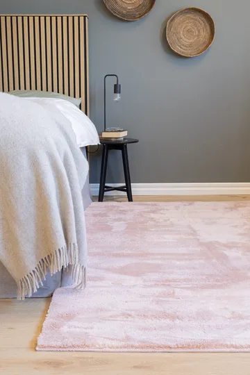 Cozy Shaggy Tæppe 160x230 cm Rektangulært - Rosa - Tekstiler - Tæpper - Moderne tæppe - Ryatæpper