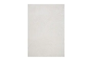 Genova Frieze Tæppe 280x380 cm - Hvid - Tekstiler - Tæpper - Moderne tæppe - Mønstrede tæpper