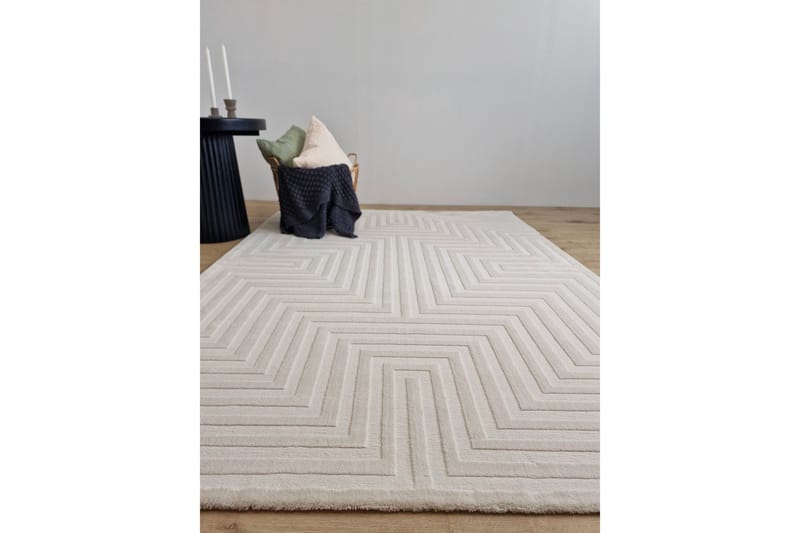Ritz Wilton Tæppe 160x230 cm Rektangulært - Creme - Tekstiler - Tæpper - Moderne tæppe - Mønstrede tæpper