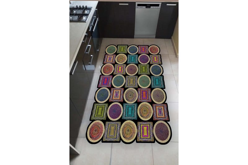 Nonoka Wilton-tæppe 60x100 cm Rektangulært - Flerfarvet - Tekstiler - Tæpper - Moderne tæppe - Wiltontæpper