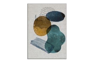 Rainy Wilton-tæppe 100x140 cm Rektangulær - Flerfarvet - Tekstiler - Tæpper - Moderne tæppe - Mønstrede tæpper