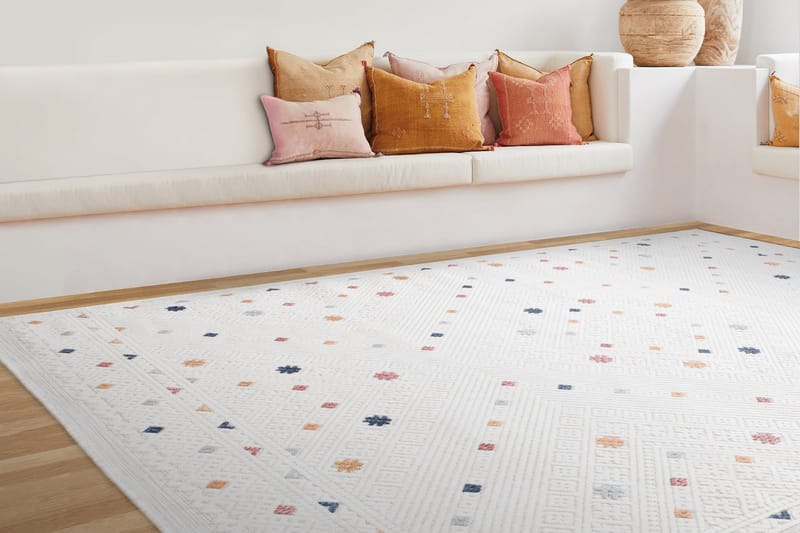 Cladells Wilton-tæppe 157x230 cm Rektangulær - Creme - Tekstiler - Tæpper - Moderne tæppe - Mønstrede tæpper