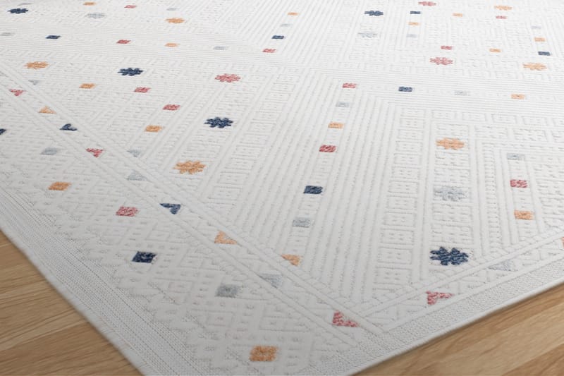 Cladells Wilton-tæppe 157x230 cm Rektangulær - Creme - Tekstiler - Tæpper - Moderne tæppe - Mønstrede tæpper