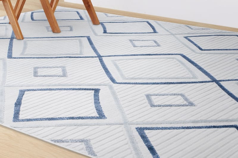 Beyza Wilton-tæppe 157x230 cm Rektangulær - Creme - Tekstiler - Tæpper - Moderne tæppe - Mønstrede tæpper