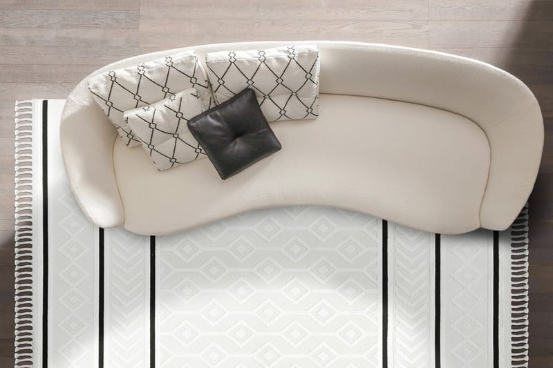 Island Wilton-tæppe 200x290 cm Rektangulær - Creme - Tekstiler - Tæpper - Moderne tæppe - Wiltontæpper