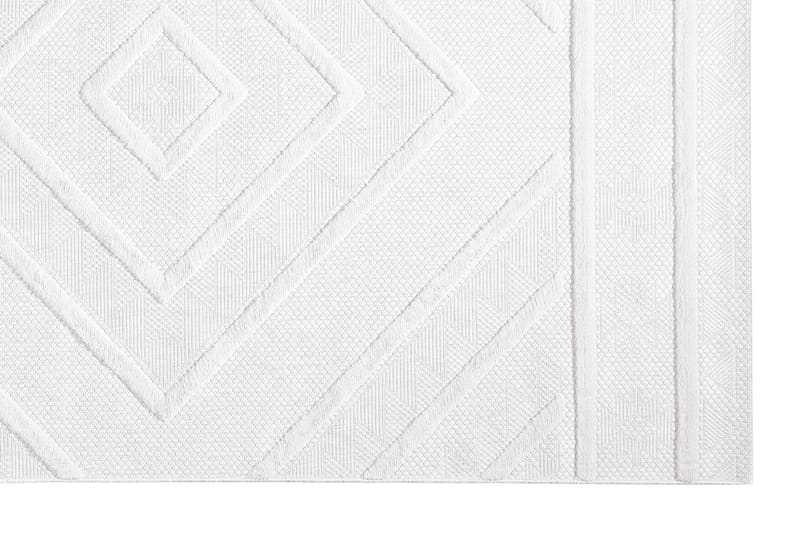 Uvudhulash Wilton-tæppe 80x150 cm Rektangulær - Hvid - Tekstiler - Tæpper - Moderne tæppe - Mønstrede tæpper