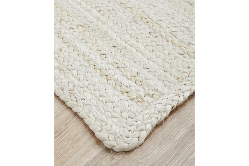Aurditte Jute-tæppe 200x290 cm Rektangulær - Hvid - Tekstiler - Tæpper - Moderne tæppe - Sisaltæpper