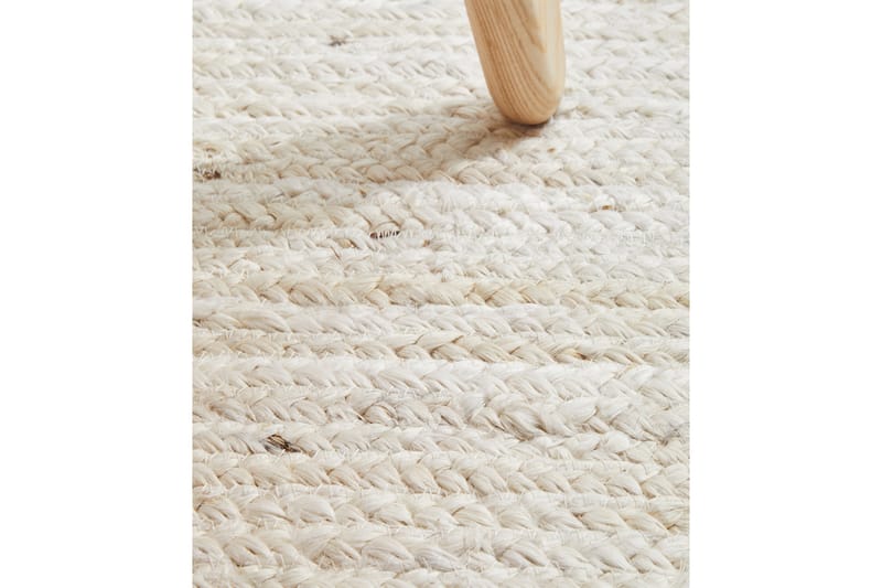 Aurditte Jute-tæppe 200x290 cm Rektangulær - Hvid - Tekstiler - Tæpper - Moderne tæppe - Sisaltæpper