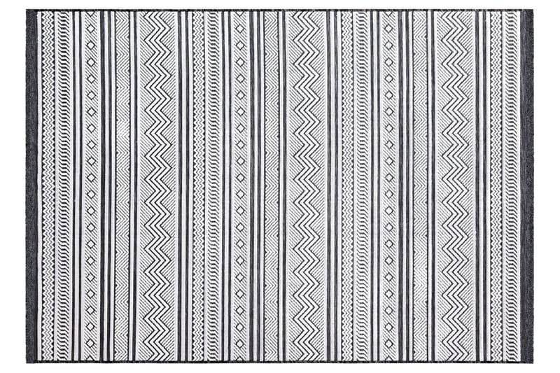Selenel Wilton-tæppe 78x150 cm Rektangulær - Sort/Hvid - Tekstiler - Tæpper - Moderne tæppe - Mønstrede tæpper