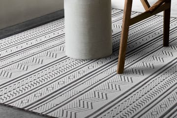 Selenel Wilton-tæppe 98x200 cm Rektangulær - Sort/Hvid - Tekstiler - Tæpper - Moderne tæppe - Mønstrede tæpper
