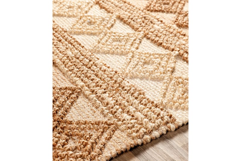 Tofu Jute-tæppe 90x150 cm Rektangulær - Beige - Tekstiler - Tæpper - Moderne tæppe - Sisaltæpper
