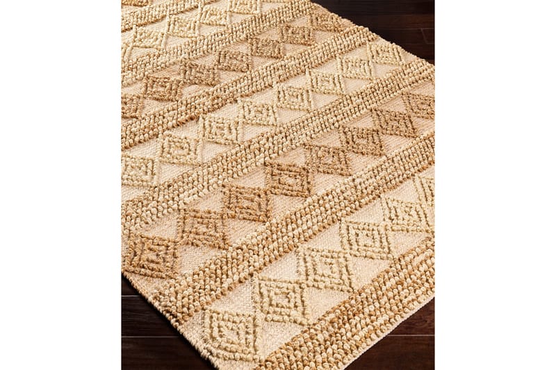Tofu Jute-tæppe 90x150 cm Rektangulær - Beige - Tekstiler - Tæpper - Moderne tæppe - Sisaltæpper