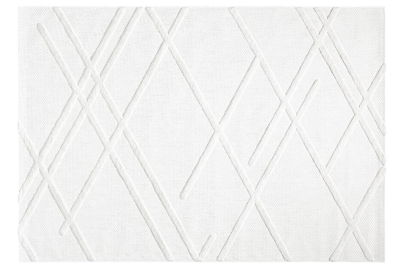 Uvudhulash Wilton-tæppe 120x180 cm Rektangulær - Hvid - Tekstiler - Tæpper - Moderne tæppe - Mønstrede tæpper