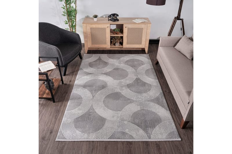 Mercury Wilton-tæppe 160x230 cm Rektangulær - Grå - Tekstiler - Tæpper - Moderne tæppe - Mønstrede tæpper