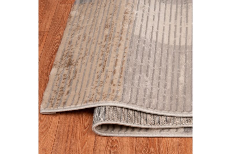 Motto Løber 80x300 cm Rektangulær - Grå/Beige/Brun - Tekstiler - Tæpper - Moderne tæppe - Gangmåtter