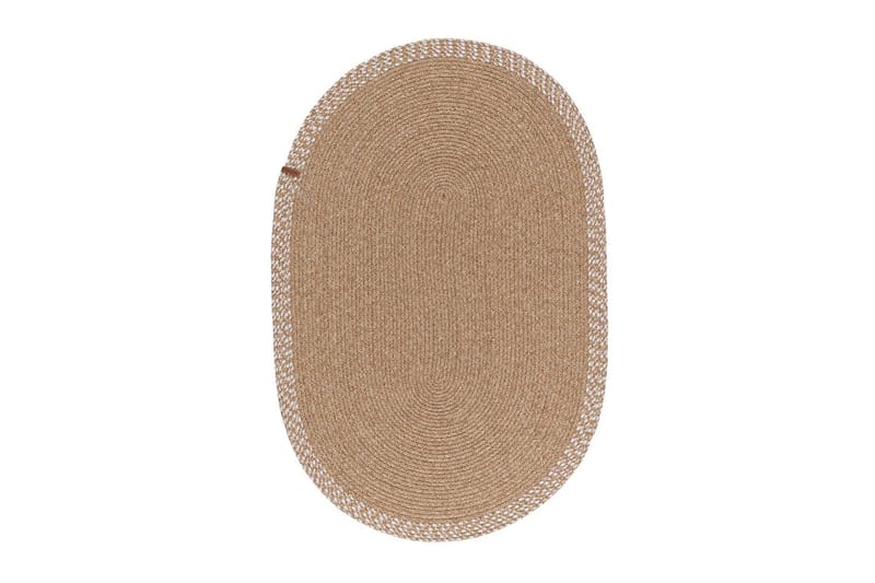 Fielo Bomuldstæppe 50x80 cm Rektangulær - Beige - Tekstiler - Tæpper - Moderne tæppe - Bomuldstæpper