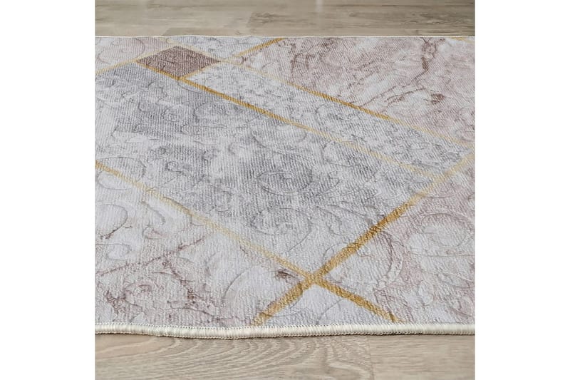 Dina Bomuldstæppe 100x300 cm Rektangulær - Hvid - Tekstiler - Tæpper - Moderne tæppe - Bomuldstæpper