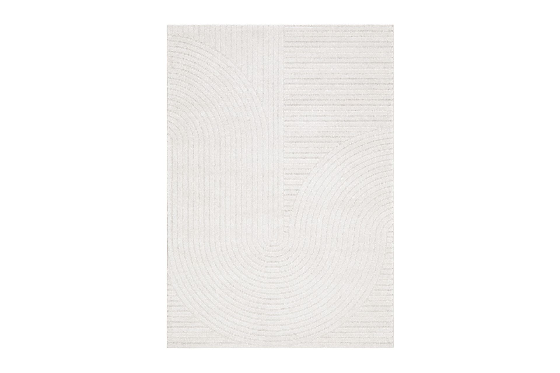 Bella Wilton Teppe 240x340 cm Rektangulært - Hvid - Tekstiler - Tæpper - Moderne tæppe - Mønstrede tæpper